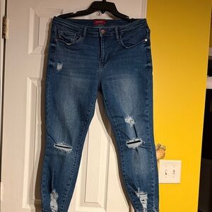 G by Guess Distressed Blue Skinny Jeans